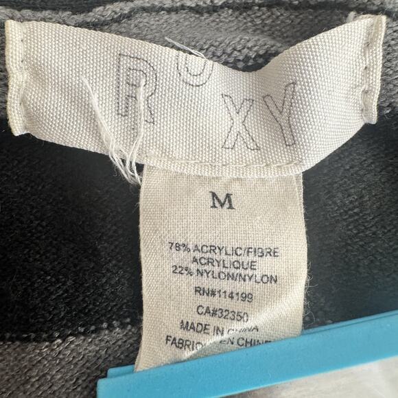 Vintage Y2K Striped Deep V Neck Sweater Ribbed Soft Girl Emo Scene Grunge M - Picture 7 of 7